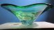 Murano Glas Schale,  Grün,  Mit 4 Einstichen - Sehr Schöne Glasschale Glas & Kristall Bild 6