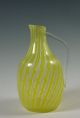 Vase,  Gelb Weiß,  Aloys F.  Gangkofner,  Hessenglas Oberursel Um 1953/54 Glas & Kristall Bild 3