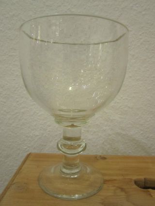 Biedermeier Weiss Rand Glas Berliner Weisse 1850 - 1900 0,  3 L Abrissglas Lausitz Bild