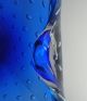 Murano Aschenbecher Schälchen Luftblasen Bulicante Überfangglas Bicolor Blau Glas & Kristall Bild 7