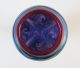 Glasbläserei Schmid: Vase,  Jugendstil,  Blau/violett,  Irisierend,  Höhe Ca.  14 Cm Dekorglas Bild 3