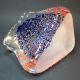 Bohemia Glas Vase • Czech Art Glass • 2,  1 Kg • Dreiecksform • Aufschmelzungen Sammlerglas Bild 9
