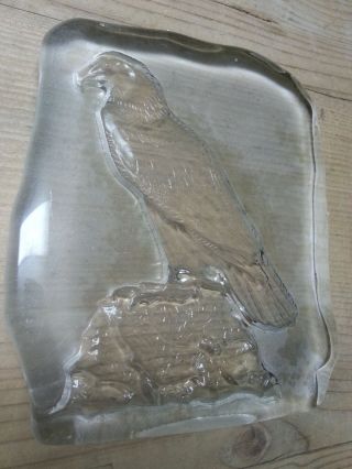Kunst Glas Kristall Miniatur Skulptur - Adler Bild