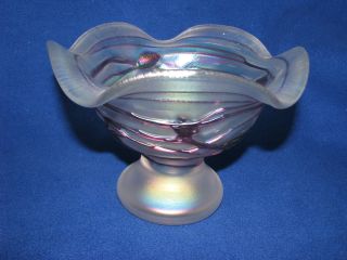 Schwere Glas Schale,  Mundgeblasen,  Freiherr Von Poschinger,  Dekor Fleur Bild