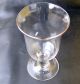 Seltenes Biedermeierglas Weinglas Mundgeblasen Runder Nodus 1/8 Liter Höhe 13,  3 Glas & Kristall Bild 1