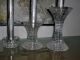 Bleikristall Kristall - 3 Kerzenständer 1 Vase - Elegante Tischdekoration - Fest Kristall Bild 3
