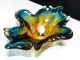Schwere Murano Glas Schale Glasschale Venetian Italy Gewicht 955g Bunt Glas & Kristall Bild 1