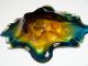 Schwere Murano Glas Schale Glasschale Venetian Italy Gewicht 955g Bunt Glas & Kristall Bild 5
