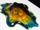 Schwere Murano Glas Schale Glasschale Venetian Italy Gewicht 955g Bunt Glas & Kristall Bild 6