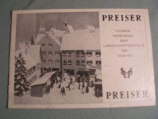 Preiser - Katalog Von 1952 Für Holzfiguren - Rarität - Bild