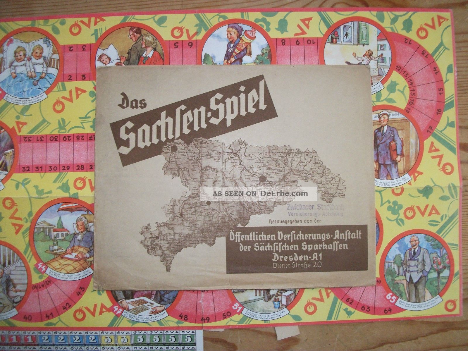 Das Sachsen - Spiel Hrsg V Sächsische Sparkassen Dresden - Deutsches Reich Orts- & Landeskunde Bild