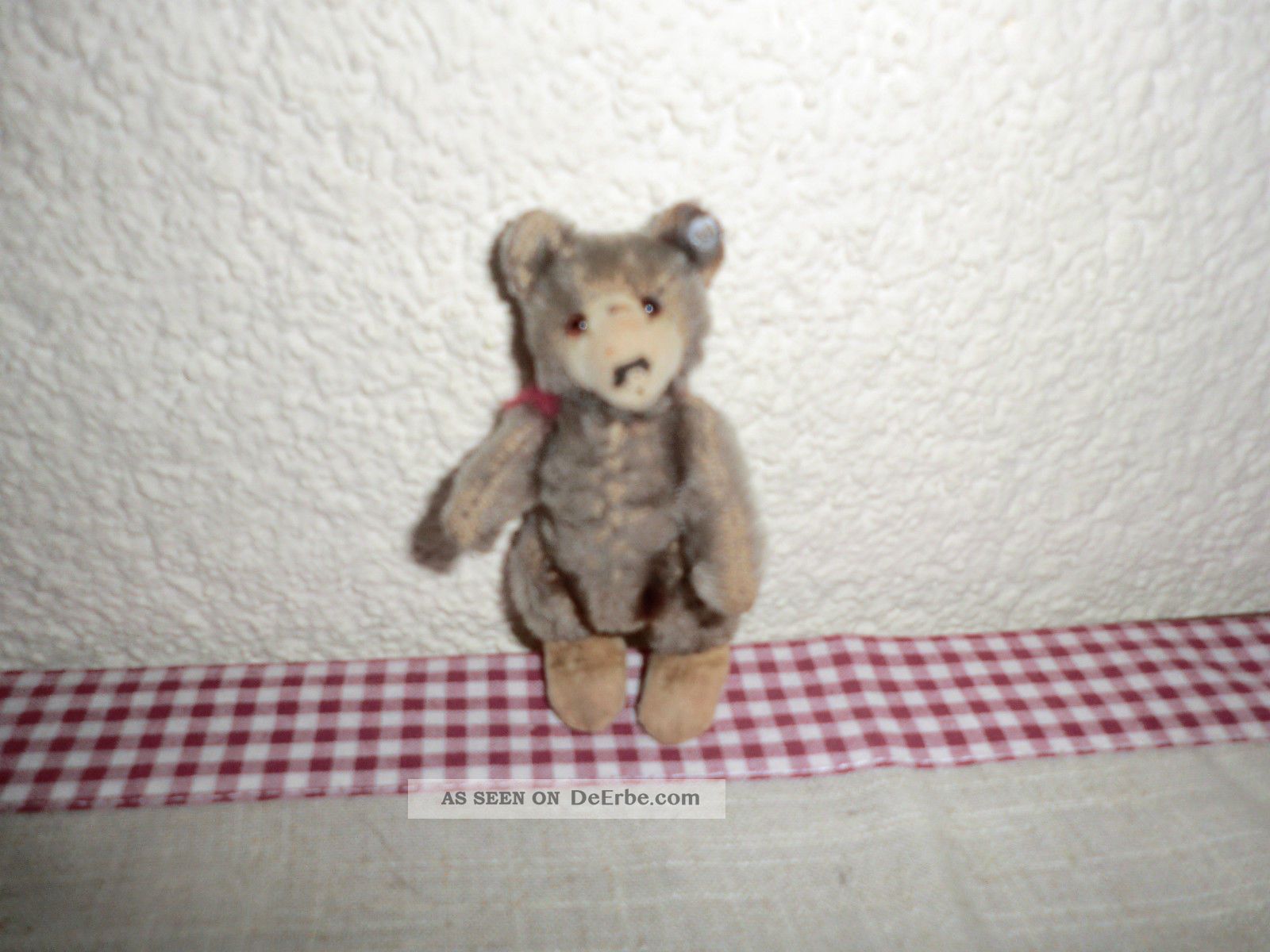 Kleines Steiff Vorkriegs - Teddy Baby Mit Altem Knopf,  Ca.  9cm Steiff Bild