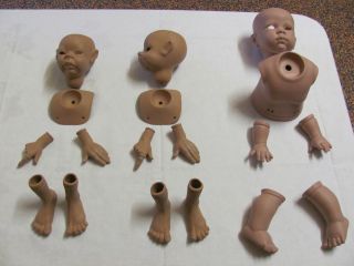Einzelne Porzellanpuppenkörperteile Für 3 Puppen (1) Bild