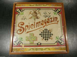 Altes Spielmagazin / Spielemagazin In Holzbox; Belagerungsspiel Bild
