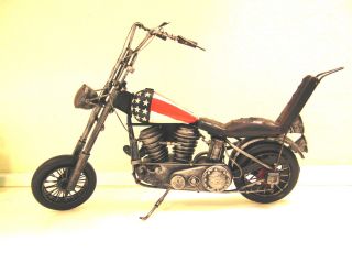 25 0000 55: Schönes Blechmodell Des Easy Rider Motorrades.  Top Deko Modell Bild
