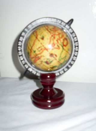 Globus Für Die Puppenstube Ca 12 Cm Weltkugel Ca 6 Cm Durchmesser,  Drehbar W Bild