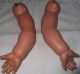 2 Große Antike Puppenarme Masse Schwer Für 65er Puppe Gezeichnet Baby Ersatzt. Puppen & Zubehör Bild 1
