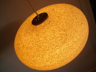 Spacige 70er Jahre Ufo Granulat Hängeleuchte Lampe Bild