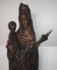 Madonna Mondsichelmadonna Holz Figur Skulptur Maria Jesus Kind Zepter 75,  6 Cm 1900-1949 Bild 1