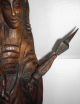 Madonna Mondsichelmadonna Holz Figur Skulptur Maria Jesus Kind Zepter 75,  6 Cm 1900-1949 Bild 4