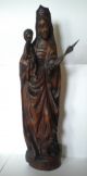 Madonna Mondsichelmadonna Holz Figur Skulptur Maria Jesus Kind Zepter 75,  6 Cm 1900-1949 Bild 7