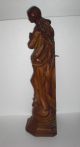Madonna Immaculata Holz Figur Skulptur Betende Heilige Maria 52,  2 Cm Geschnitzt 1900-1949 Bild 11