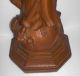 Madonna Immaculata Holz Figur Skulptur Betende Heilige Maria 52,  2 Cm Geschnitzt 1900-1949 Bild 1