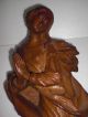 Madonna Immaculata Holz Figur Skulptur Betende Heilige Maria 52,  2 Cm Geschnitzt 1900-1949 Bild 2
