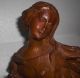 Madonna Immaculata Holz Figur Skulptur Betende Heilige Maria 52,  2 Cm Geschnitzt 1900-1949 Bild 3