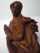 Madonna Immaculata Holz Figur Skulptur Betende Heilige Maria 52,  2 Cm Geschnitzt 1900-1949 Bild 4