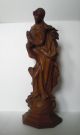 Madonna Immaculata Holz Figur Skulptur Betende Heilige Maria 52,  2 Cm Geschnitzt 1900-1949 Bild 5