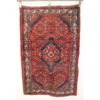 Schöner Alter Handgeknüpfter Orient Teppich Zenneh Malayer Rug Carpet 170x110cm Bild