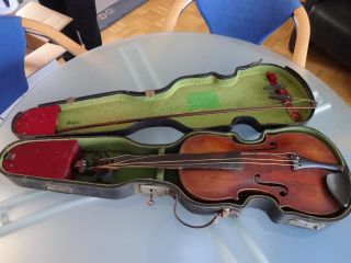 Alte Geige / Violine Repariert 1891 Bild