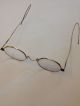 Antike Nickelbrille Um 1915 Mit Etui Brille Metal - Rimmed Glasses 1900 Biegsam Optiker Bild 3