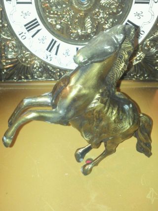 Pferd Skulptur Bronze Kaminuhr Uhr Guss 70er Jahre? Bild