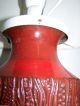 Tischlampe Stehlampe Antik Dümmler U.  Breiden Keramik Danish Design Rot Gefertigt nach 1945 Bild 2