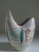 Vase,  Keramik,  50er Jahre,  Dekor Landschaft,  Höhe 13 Cm Nach Stil & Epoche Bild 2