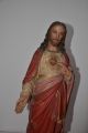 Wunderschöne Große,  Alte Heiligenfigur Herz Jesus,  Shabby Chic Jeanne D´arc 63cm Skulpturen & Kruzifixe Bild 9