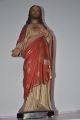 Wunderschöne Große,  Alte Heiligenfigur Herz Jesus,  Shabby Chic Jeanne D´arc 63cm Skulpturen & Kruzifixe Bild 6