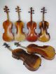 6 Alte Interessante Geigen Ca.  1880 1950,  3x Label - Bittner & Götz & Amati Saiteninstrumente Bild 1