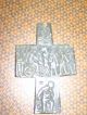 Konvolut 2 Messing Kreuze Und 6 Religiöse Andenken Skulpturen & Kruzifixe Bild 3