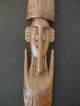 Ti4) Afrika Relief Holz Maske Urlaub Souvenir Wandbefestigung Entstehungszeit nach 1945 Bild 3