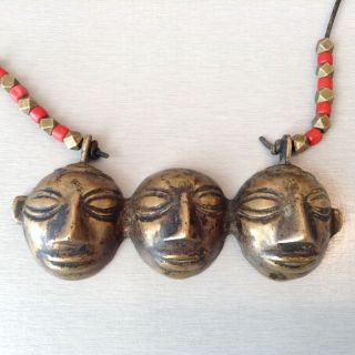 Alte Kette,  Bronze Amulett,  Nagaland / Indien,  Aus Privatsammlung Top Bild