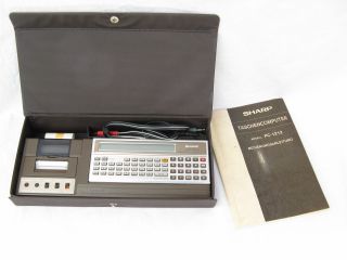 Sharp Pc - 1212 Pc 1212 Programmierbarertaschenrechner Calculator Basic A Sammlung Bild