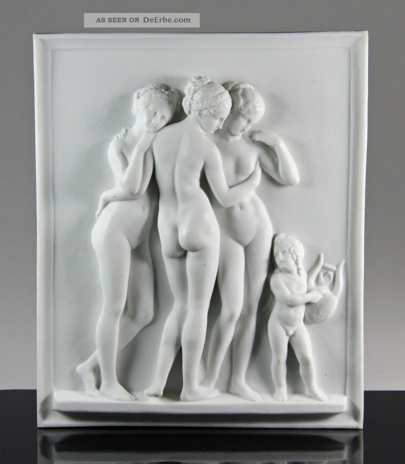 Thorvaldsen Drei Grazien Bing & Gröndahl Biskuitporzellan Um 1860 Biscuit Parian Vor 1900 Bild