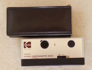 Kodak Instamatic 200 Pocket Kamera - 70er - Jahre - Mit Tasche Bild