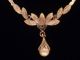 1tag Antikes Collier Aus 835er - Silber Mit Saphir Und Echte Akoya - Perle,  Art Deco Ketten Bild 1