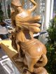 Grosse Holzfigur - Heiligenfigur - Hl.  Georg - Drachentöter - - Deko - Geschnitzt - 62cm Holzarbeiten Bild 4
