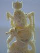 Antik Geschnitzte Figur Aus Bein - Tänzerin - Asiatika - Miniatur - Asiatika: Japan Bild 3
