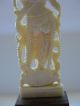 Antik Geschnitzte Figur Aus Bein - Tänzerin - Asiatika - Miniatur - Asiatika: Japan Bild 6